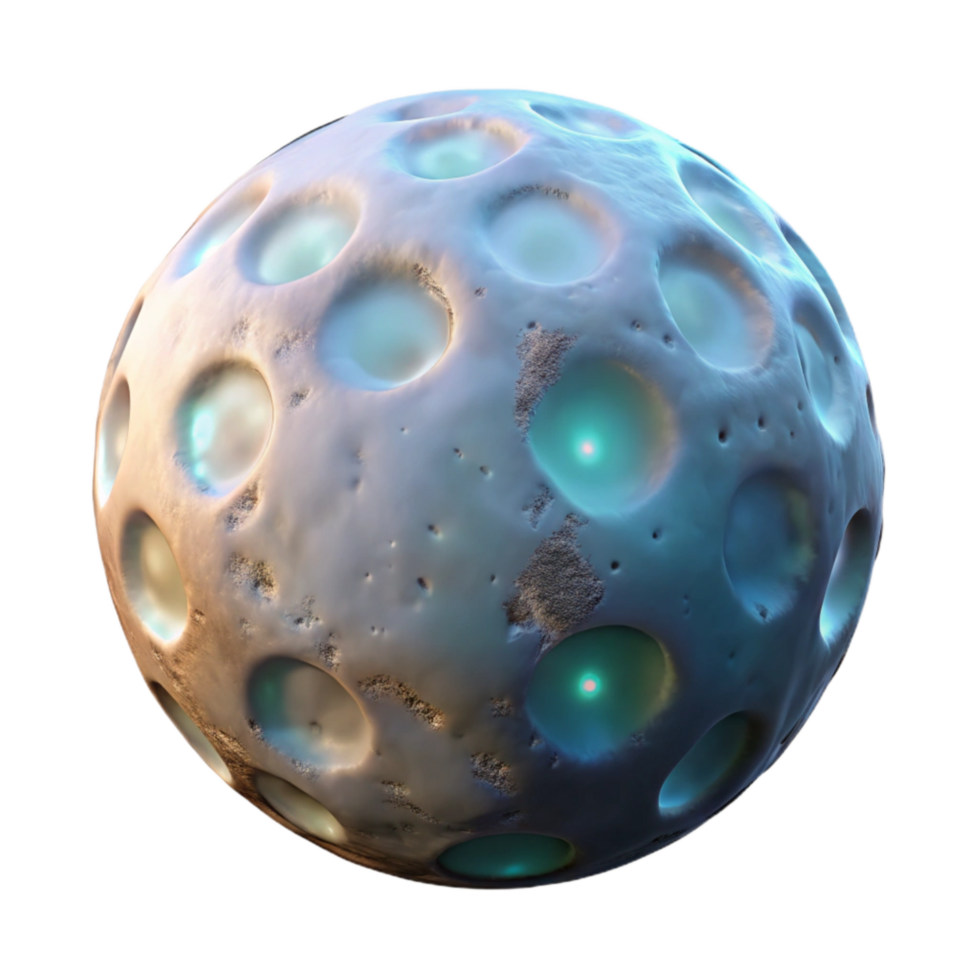 extraordinary traditional Magical Lyrax Orb Cutout with White Light Isolated png