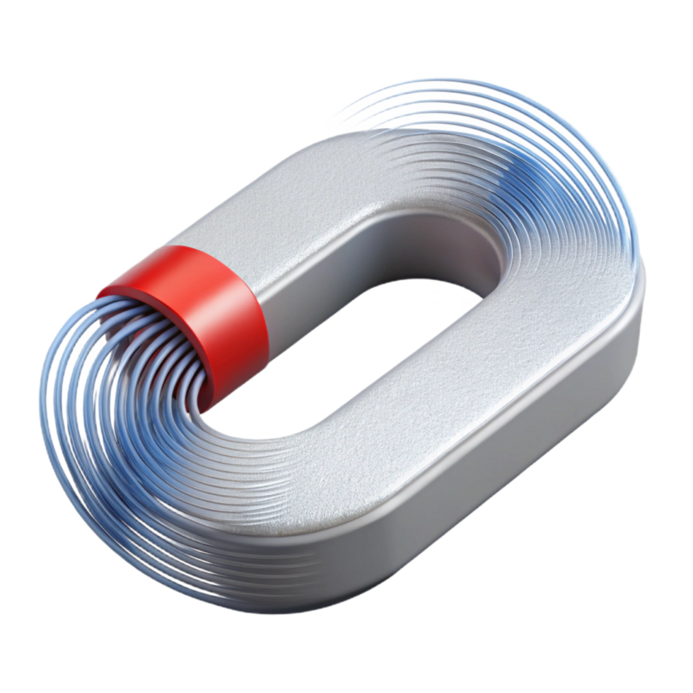 dramatic modern Magnetic Field Lines White Isolated Element original png