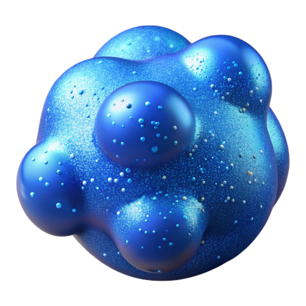 extraordinary modern Magic Blue Glitter Particles Cutout on Transparent Background original png