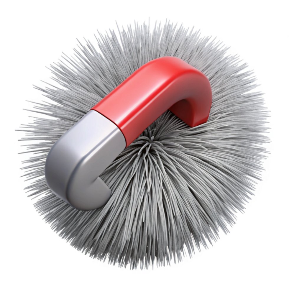 stunning modern Magnetic Field Lines Iron Filings Isolated detailed png