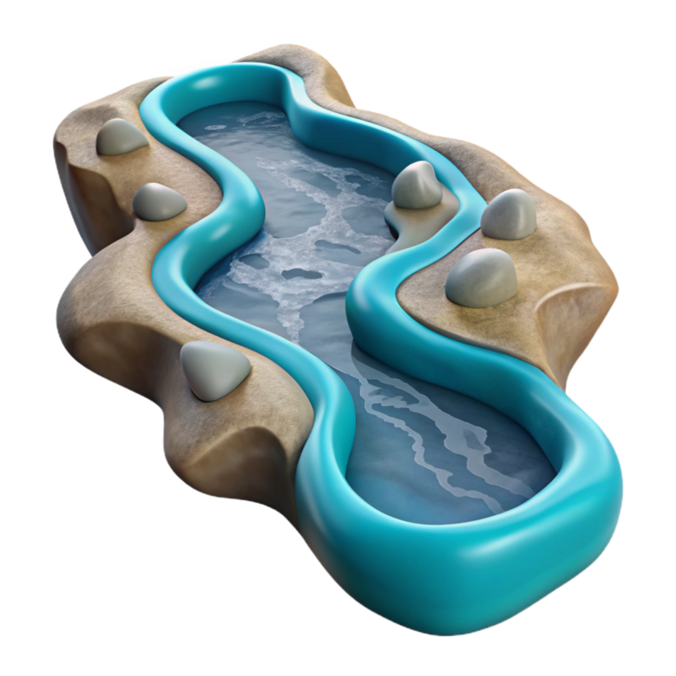 extraordinary minimalist Merging Streams Clear Water Cutout authentic png