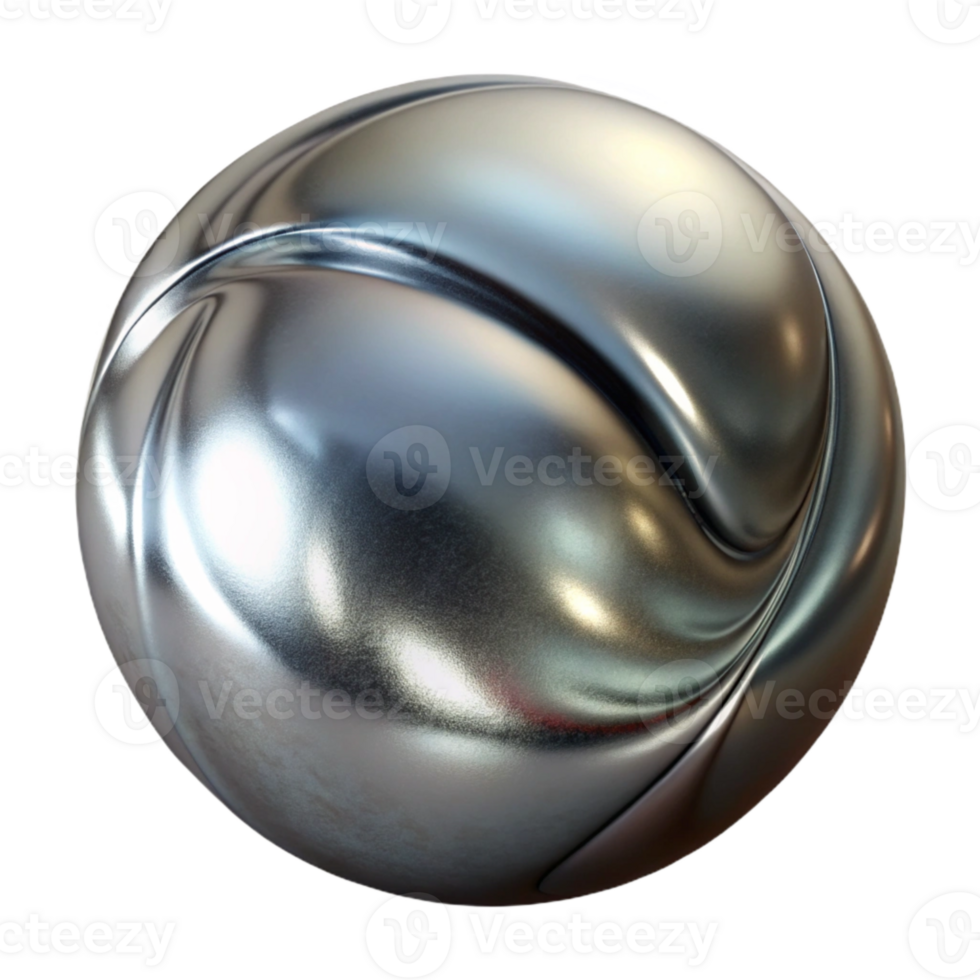 beautiful creative Metallic Surface Distorted Reflection Isolated high resolution png