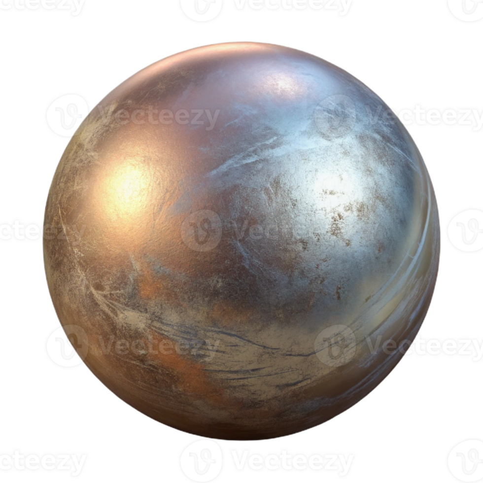 beautiful modern Metallic Sphere Texture Isolated with High Resolution original png