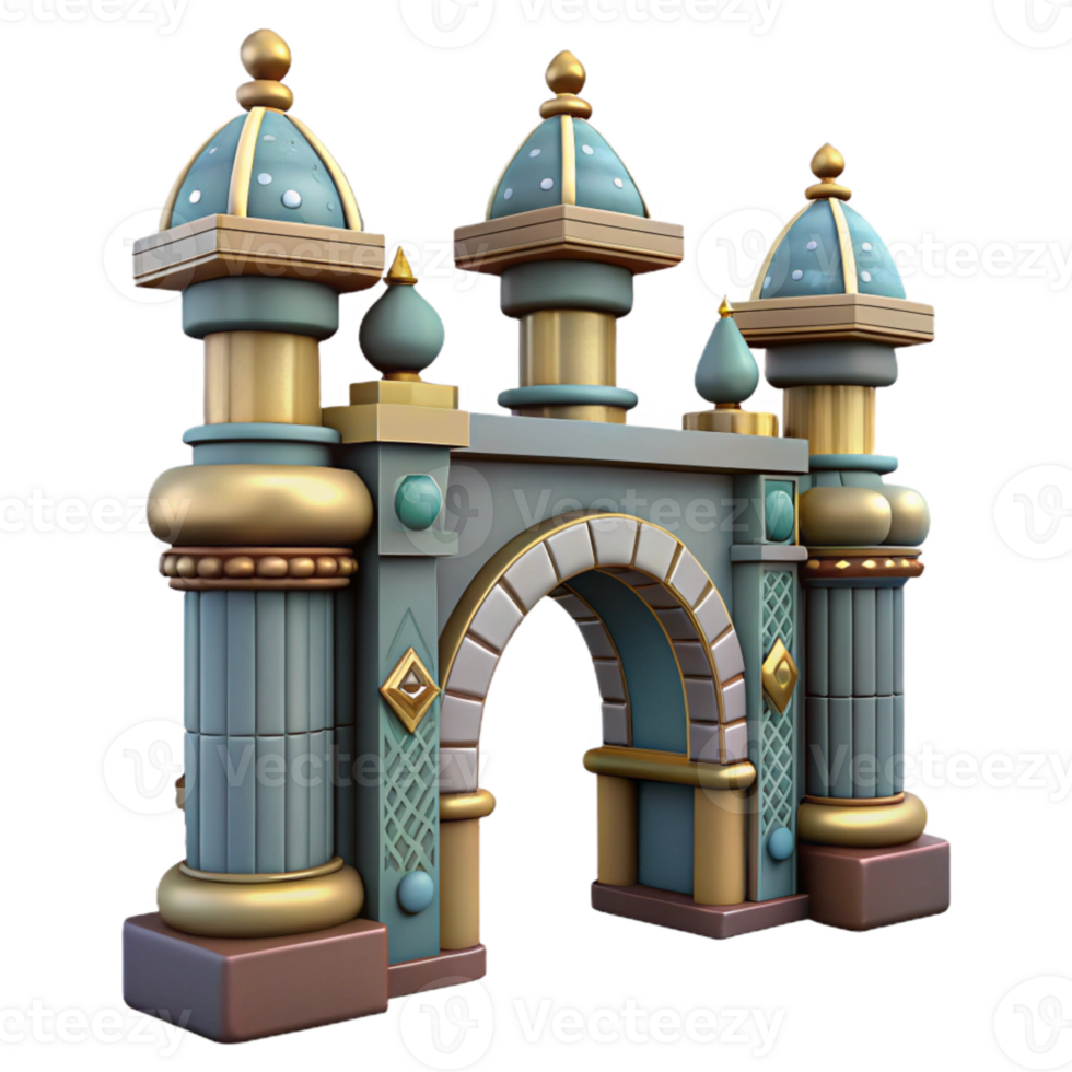 wonderful classic Metropolis Gate Cutout Ornate Design Isolated Element exclusive png