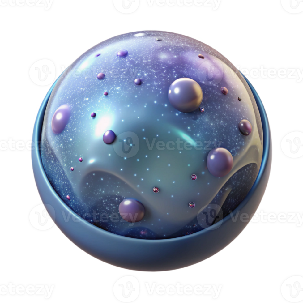 impressive rustic Micro Starfield in Bubble Isolated Element professional png