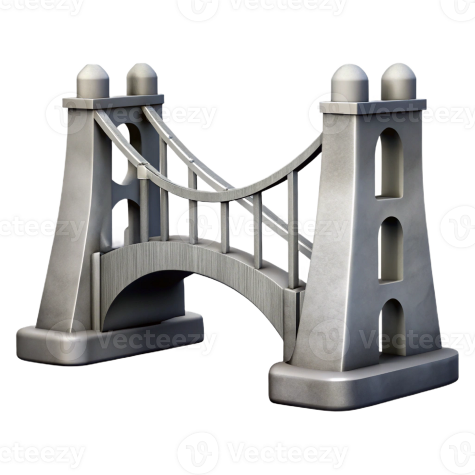 stunning modern Modern Bridge Silhouette with Gray Scale Gradient Cutout high resolution png