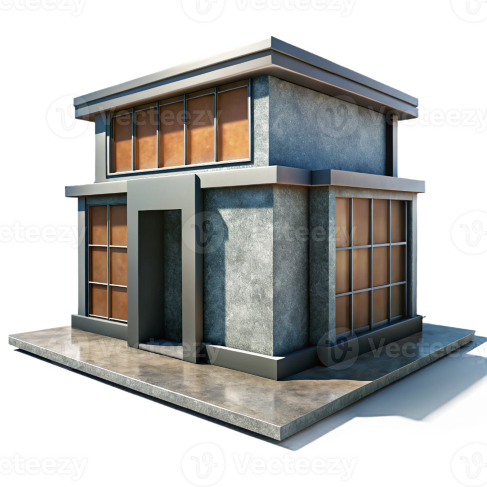 dramatic vintage Modern Building Shadow Detail Isolated detailed png