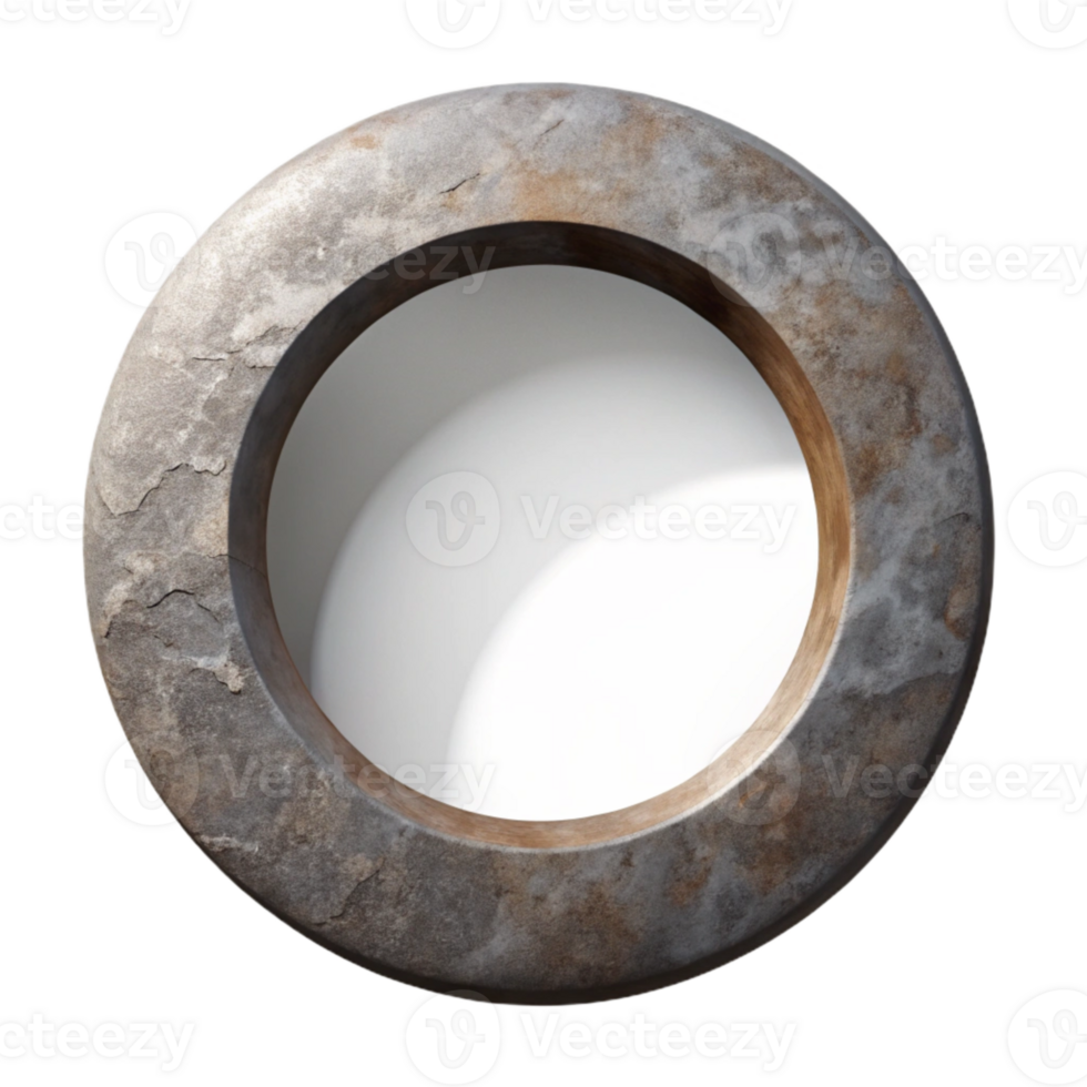 extraordinary rustic Modern Circle Frame with Shadow Effect Cutout authentic png