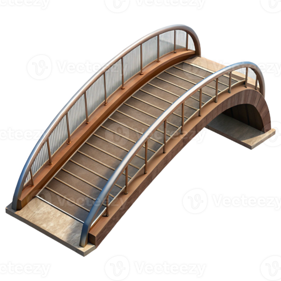 extraordinary creative Modern Pedestrian Bridge Top View Transparent original png