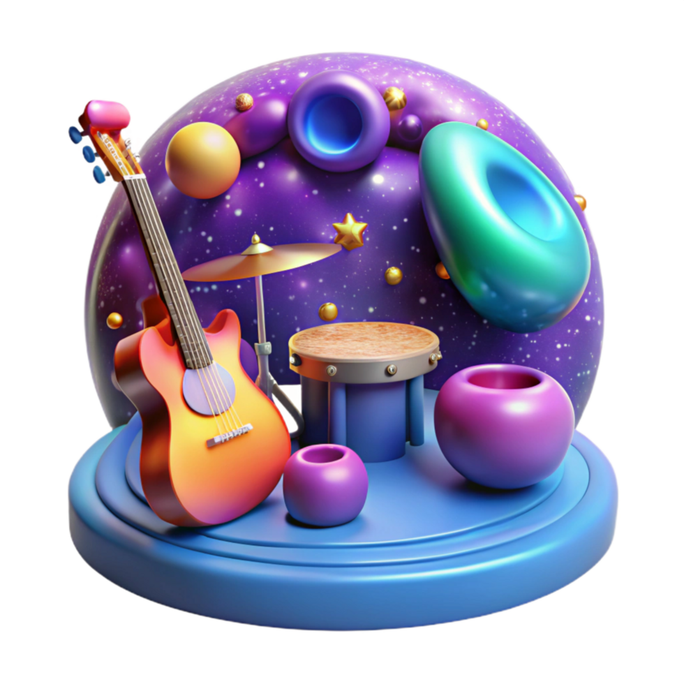 extraordinary traditional Moonlit Minstrel Cutout with Soft Focus Effect authentic png