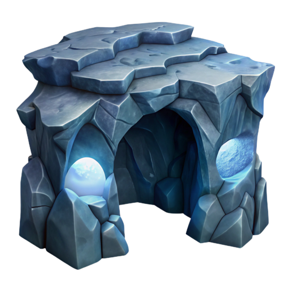extraordinary traditional Moonlit Ocean Cliff Cavern Isolated Element exclusive png