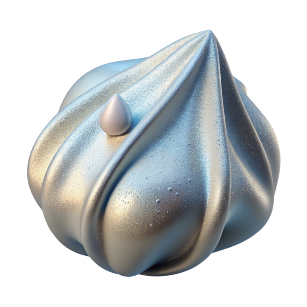 serene minimalist Morning Dew on Delicate Silk Isolated original png