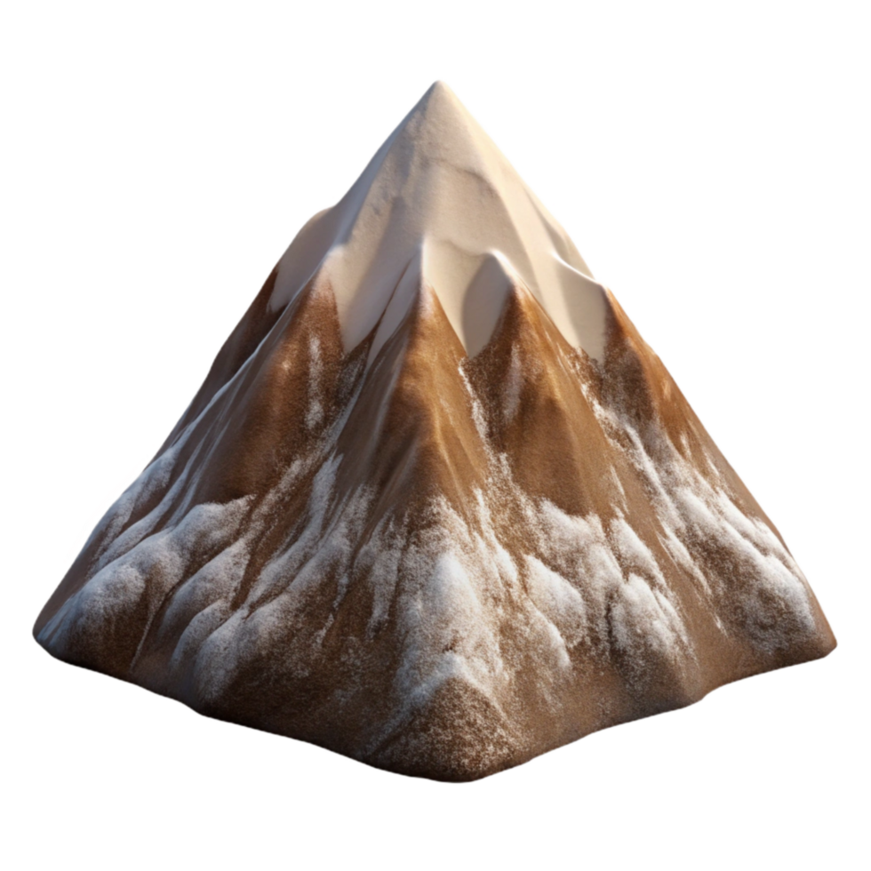magnificent artistic Mountain Peak Transparent Background with Aerial Perspective exclusive png
