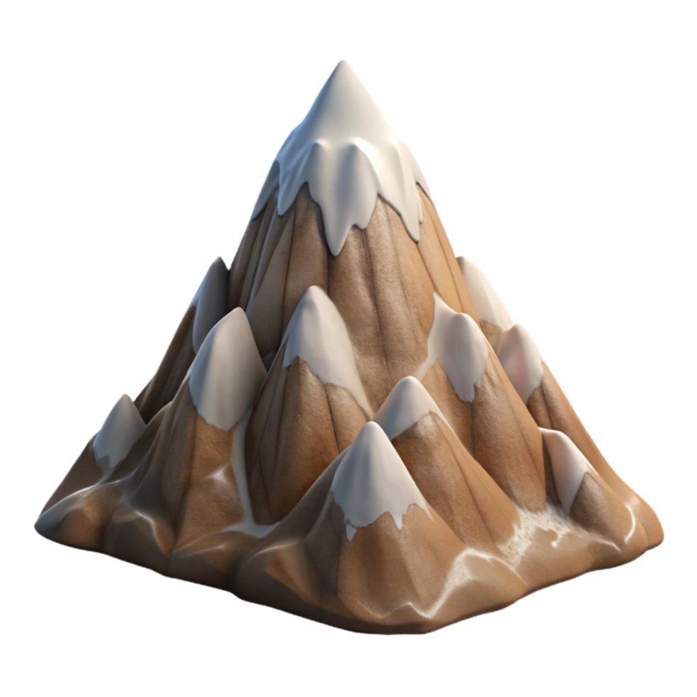 extraordinary artistic Mountain Ridge in Zephyr Zone Cutout Side View professional png