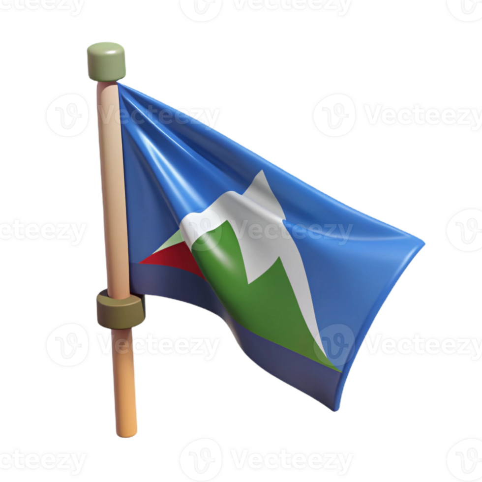dramatic modern Mountain Zephyr Zone Flag Isolated Element high quality png