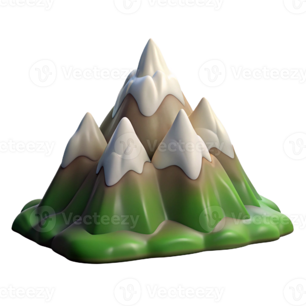 dramatic abstract Mountain Zephyr Zone Panorama Cutout Isolated Element png