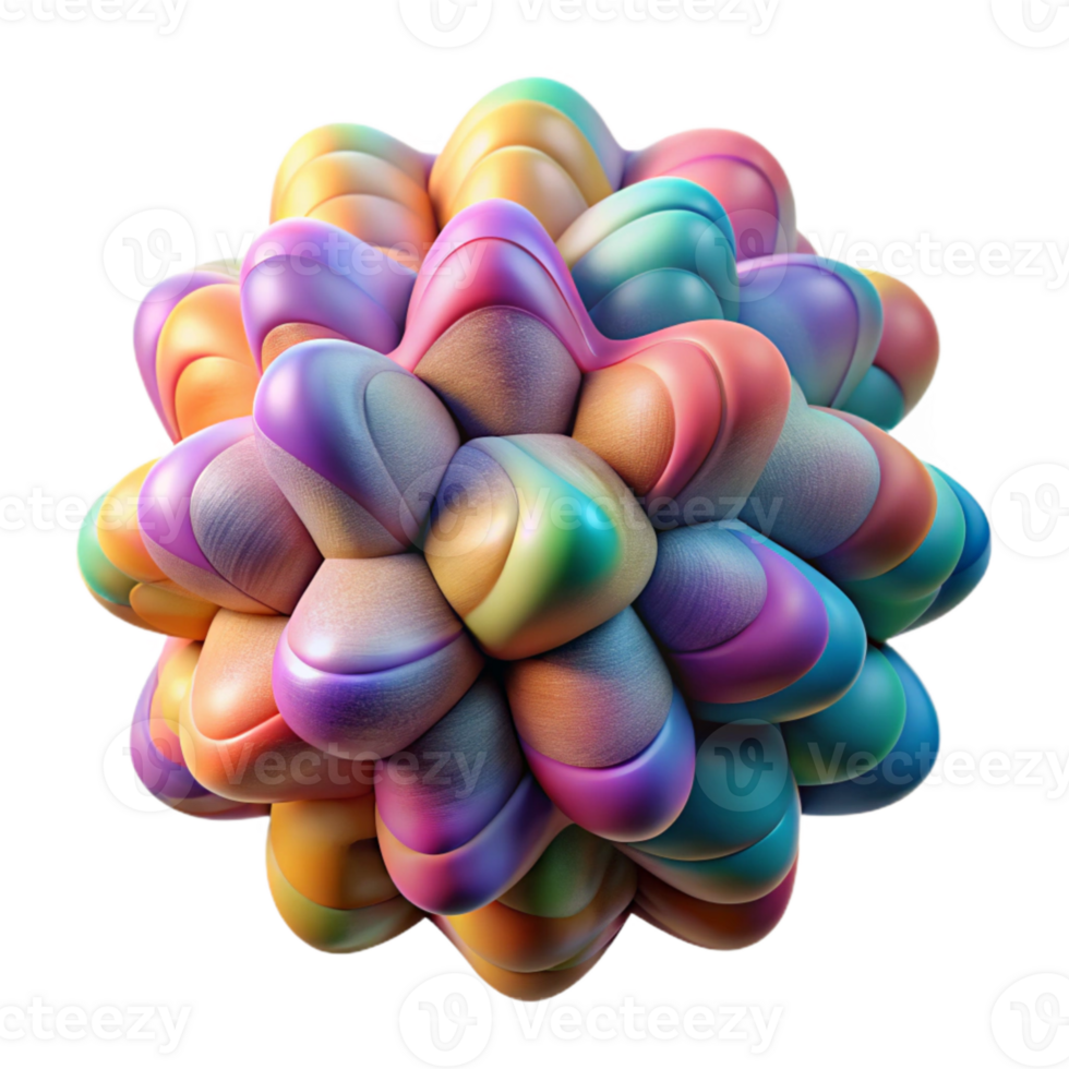impressive creative Multicolor Flux Formation Complex Pattern Isolated authentic png