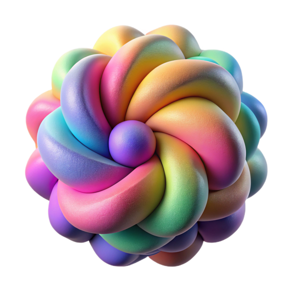 dramatic traditional Multicolor Flux Formation Complex Pattern Isolated high quality png