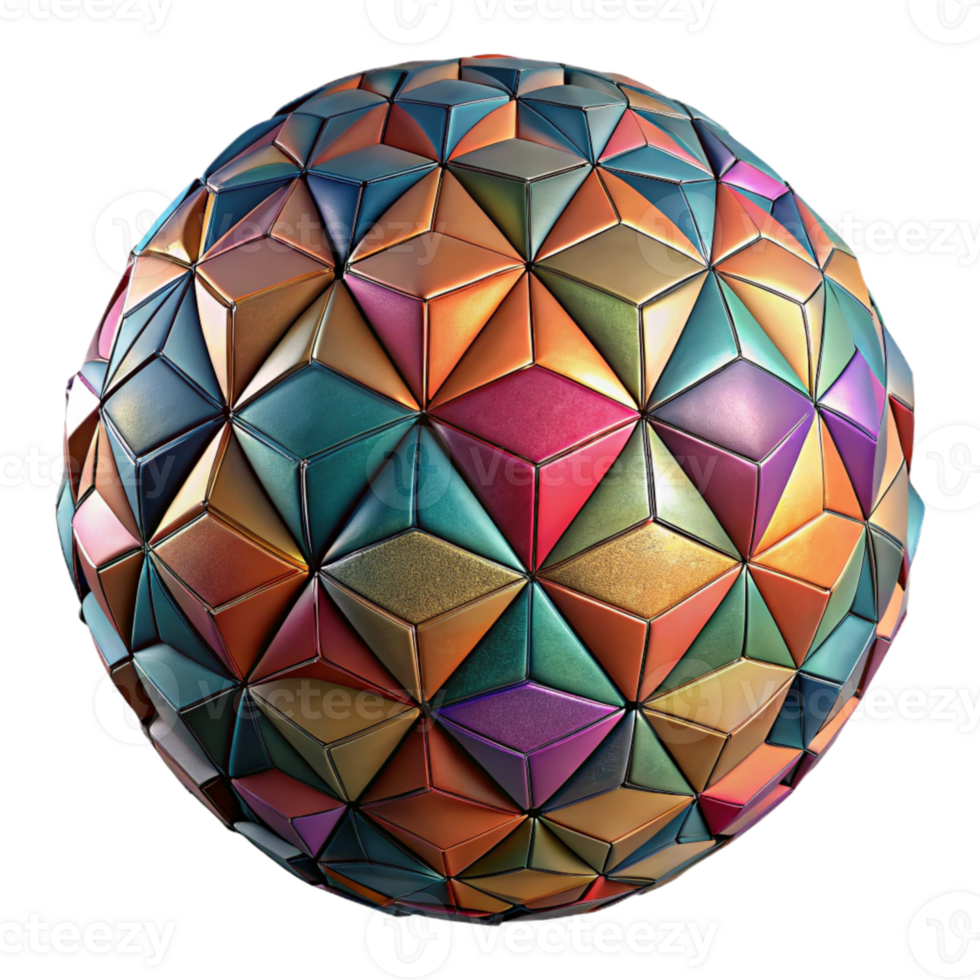 extraordinary contemporary Multicolored Geometric Sphere Pattern Isolated exclusive png
