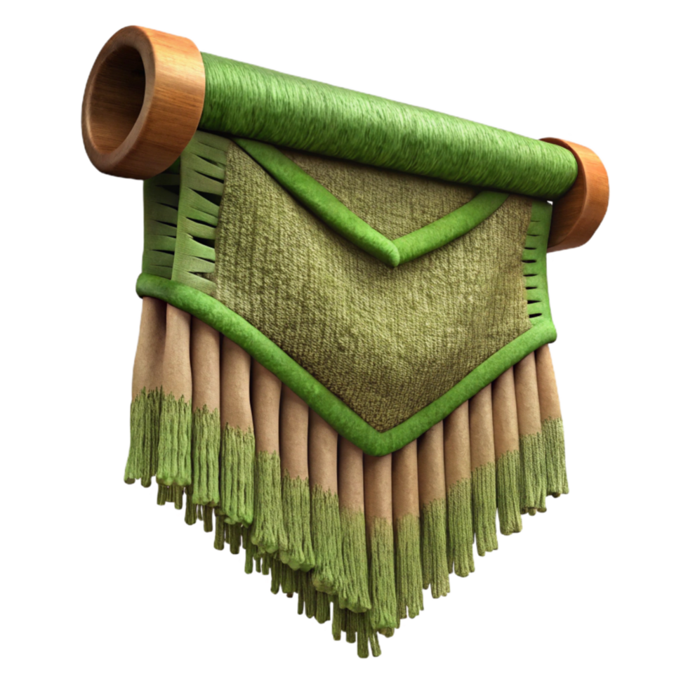 serene rustic Natural Fiber Terraverde Tapestry Cutout Isolated high resolution png