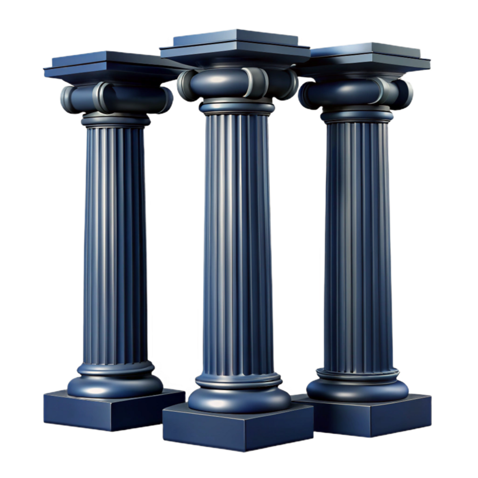 serene modern Nave Columns Cutout Grand Scale Perspective Isolated professional png
