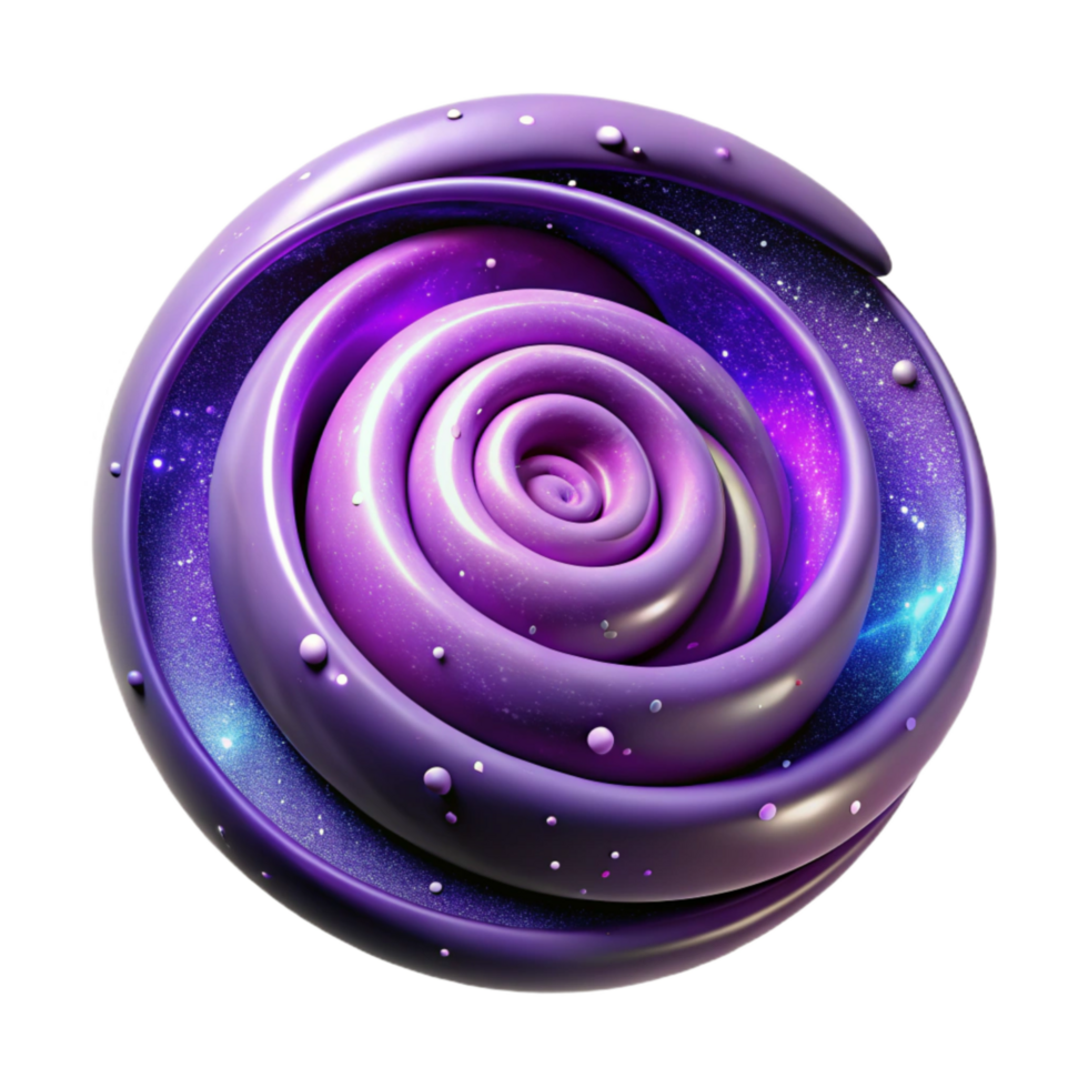 impressive traditional Nebula Architect Cutout Purple Swirling Galaxy Design png
