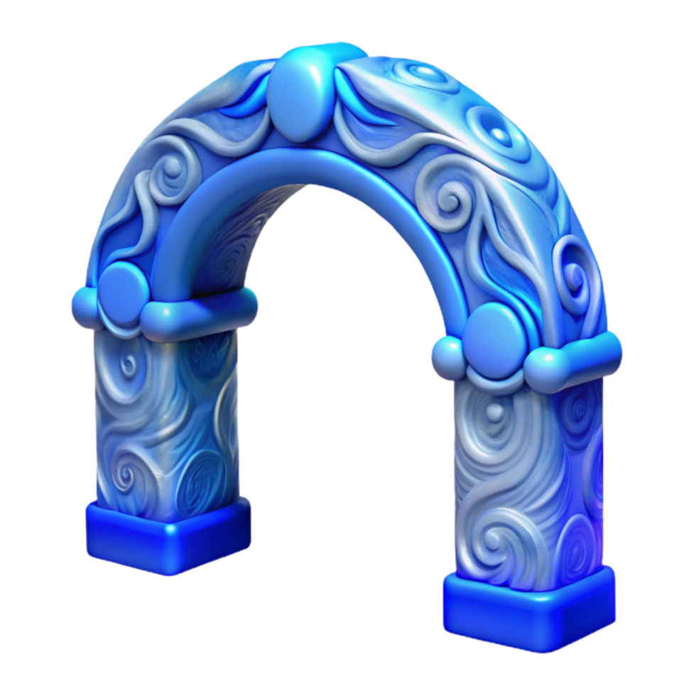 impressive traditional Nebula Bridge Cutout Spanning Star Clusters Front View professional png