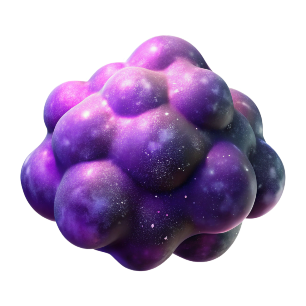 dramatic vintage Nebula Clouds Isolated Element with Purple Hues high resolution png