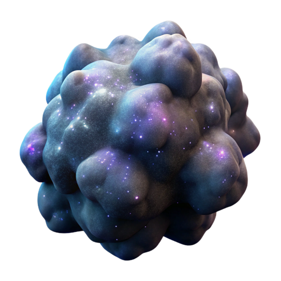 elegant creative Nebula Formation Transparent Background with Dark Contrast premium png