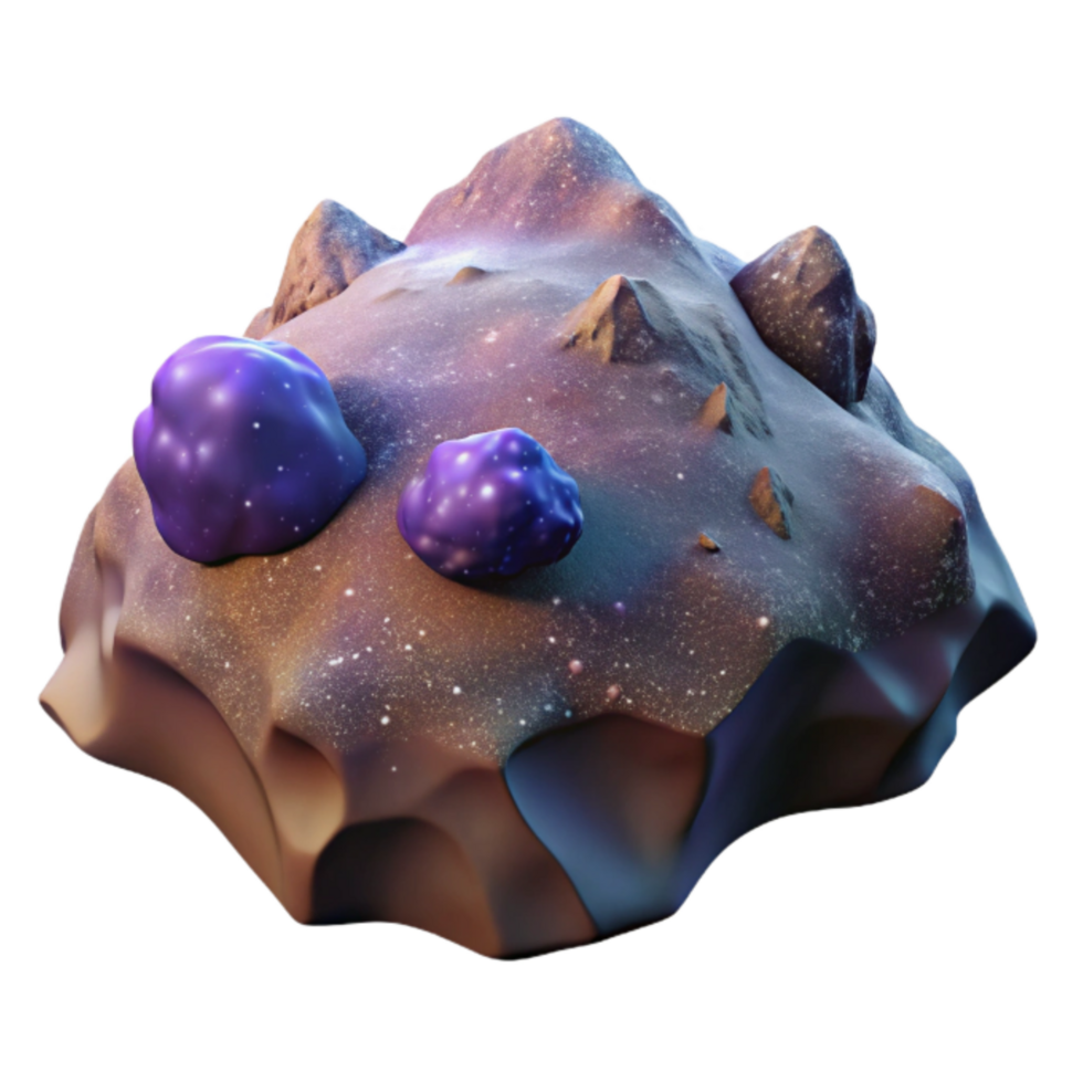 impressive rustic Nebula Landscape Isolated with Dramatic Angle premium png
