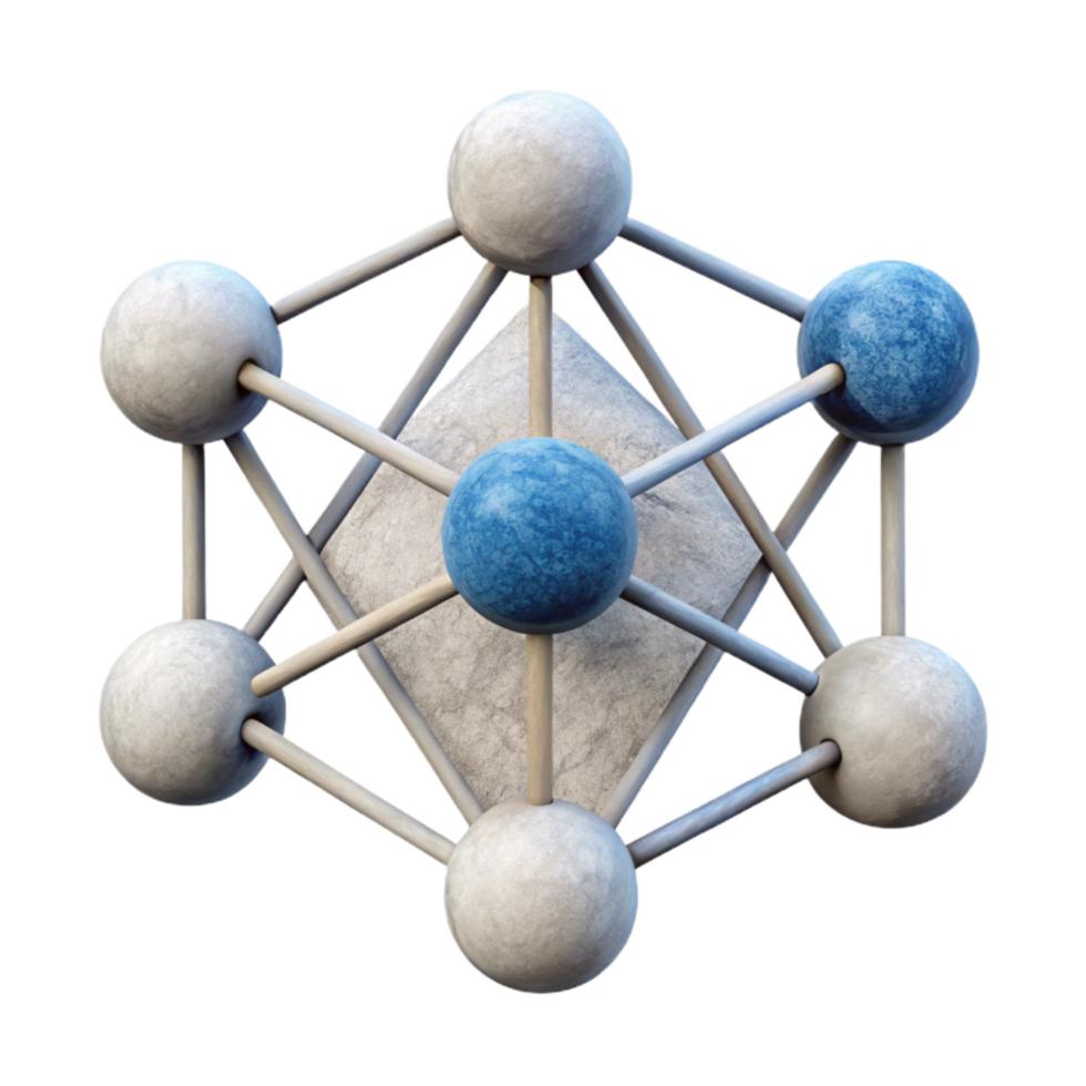 elegant modern Network Nodes and Lines White Background Cutout genuine png