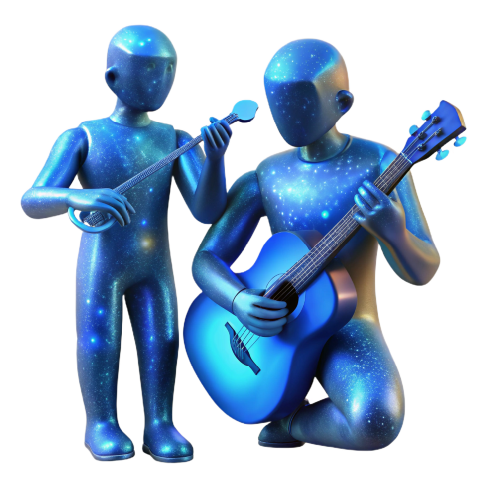 impressive traditional Night Music Ensemble Transparent Background with Backlighting original png