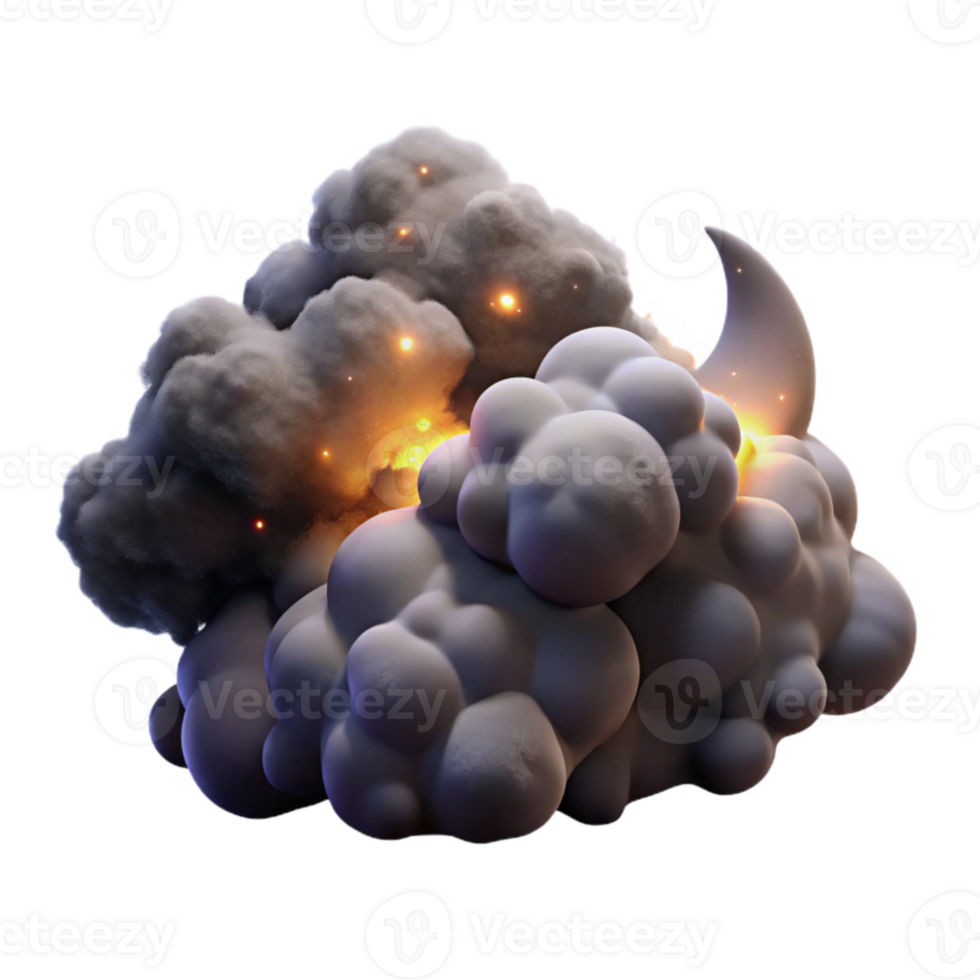 magnificent traditional Nighttime Fog Cutout with Dramatic Lighting Effects genuine png