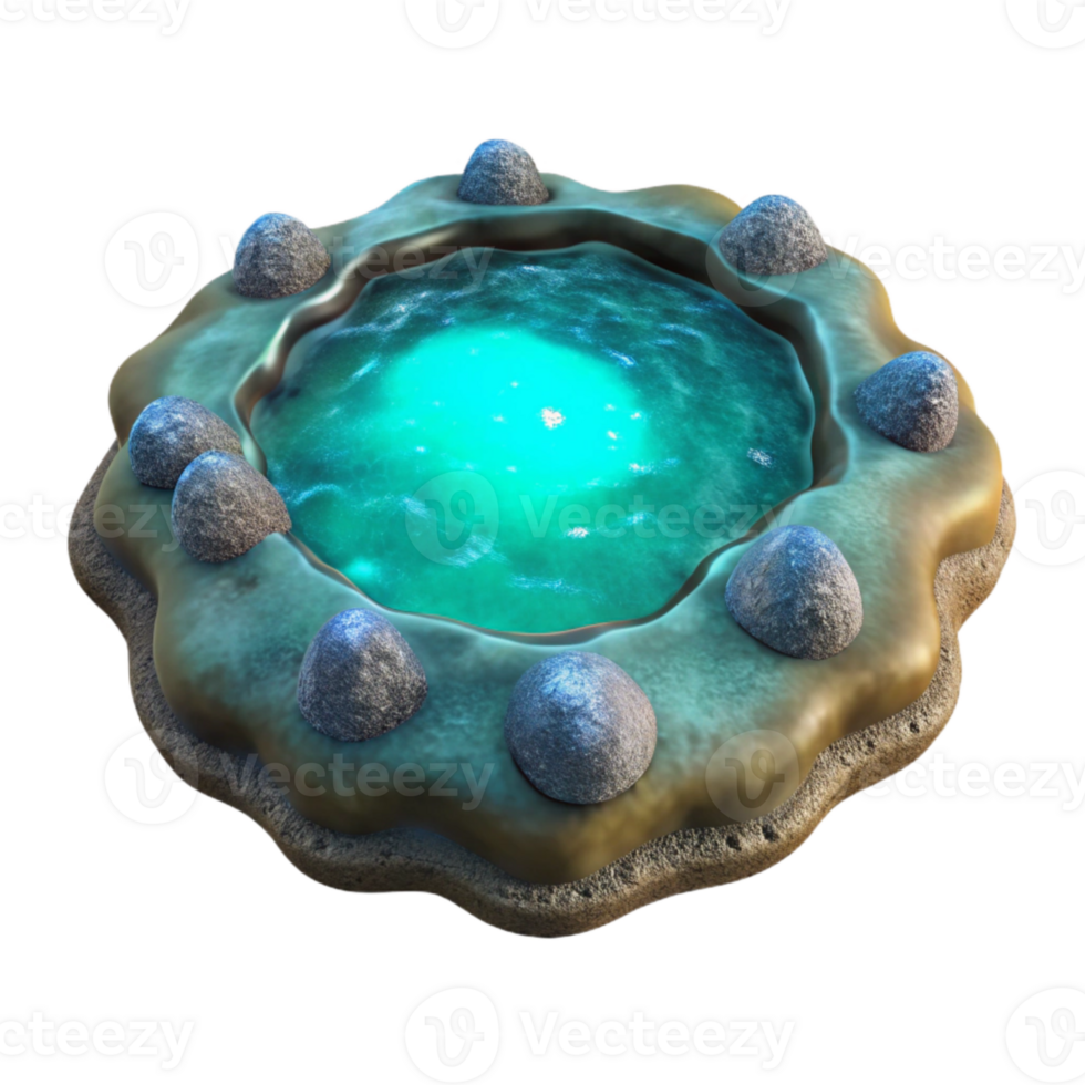 magnificent vintage Ocean Bay Bioluminescence Isolated Top View exclusive png