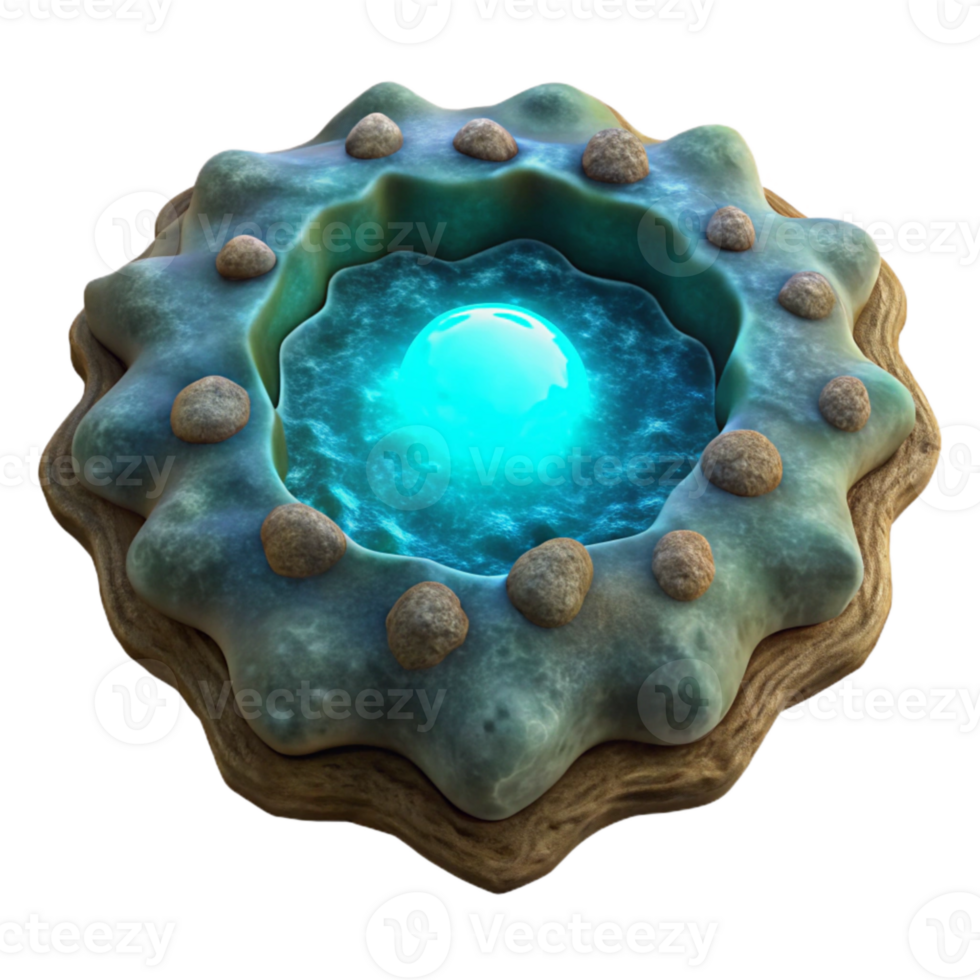 extraordinary minimalist Ocean Bay Bioluminescence Isolated Top View high quality png