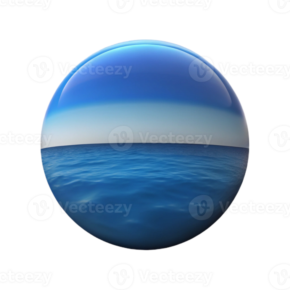 magnificent traditional Ocean Horizon Isolated Deep Blue Gradient Cutout Element exclusive png