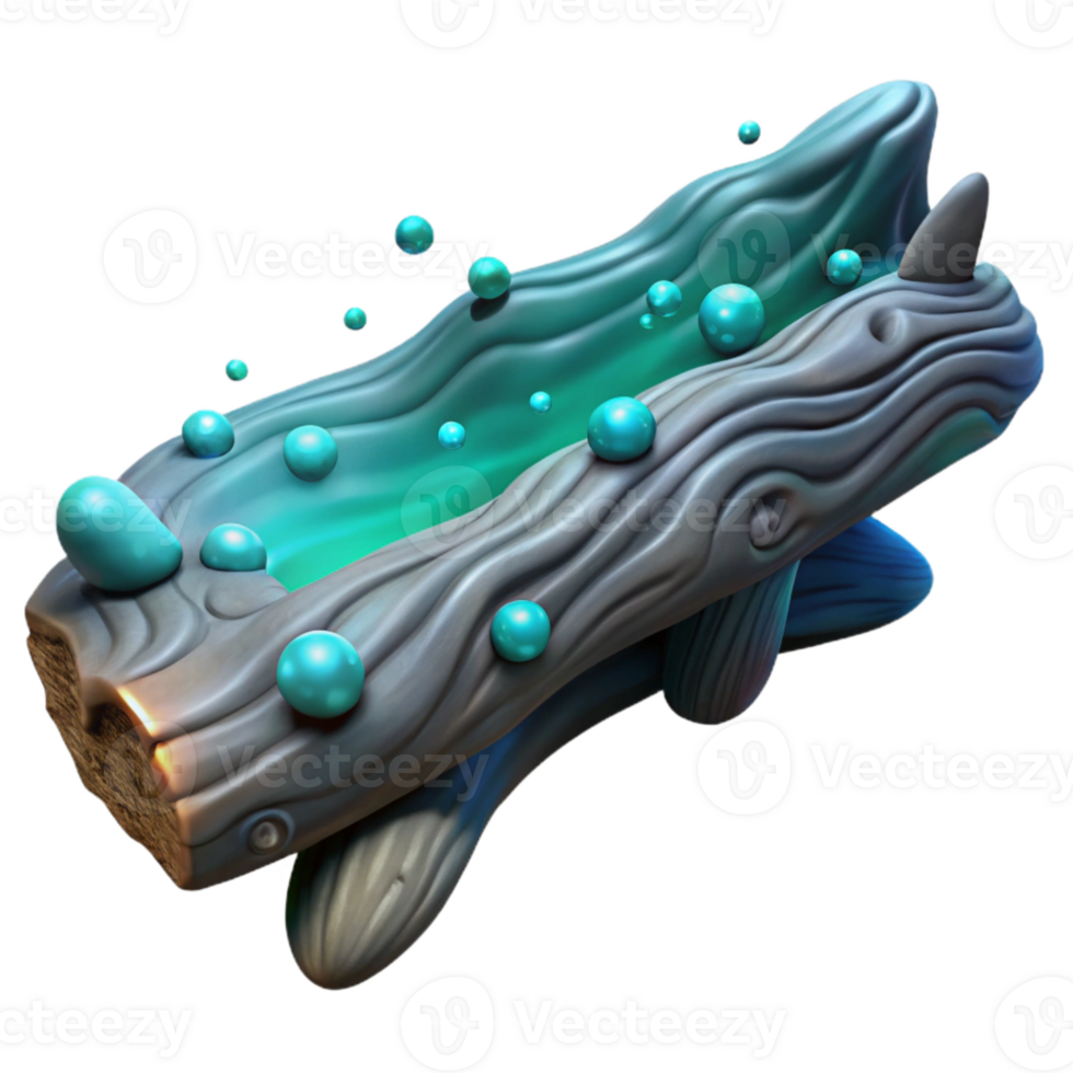 elegant modern Ocean Luminescence Driftwood Cutout Underwater Style genuine png