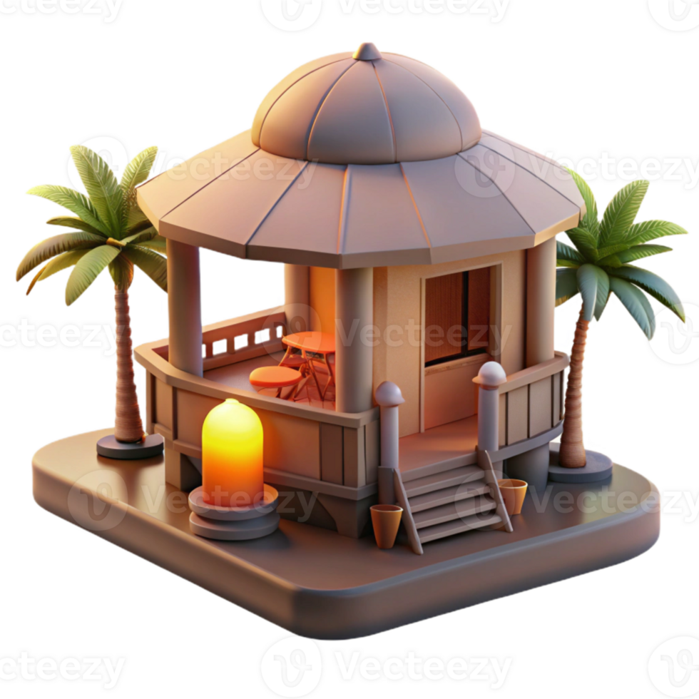 serene rustic Oceanside Retreat Sundowner Cutout Warm Sunset Glow professional png