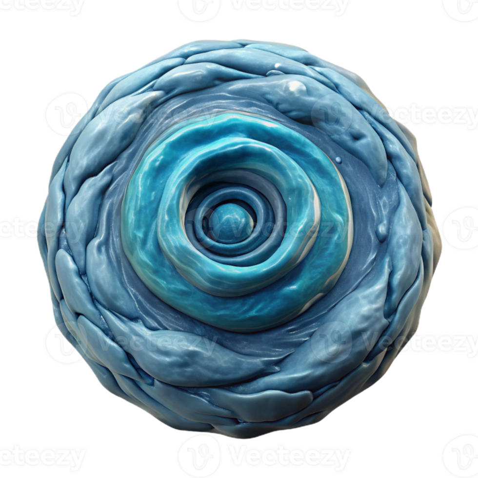 elegant artistic Ocean Vortex Top View Isolated Cutout Element original png
