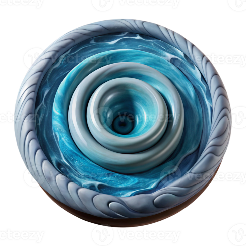 stunning creative Ocean Whirlpool Top Angle Transparent Isolated exclusive png