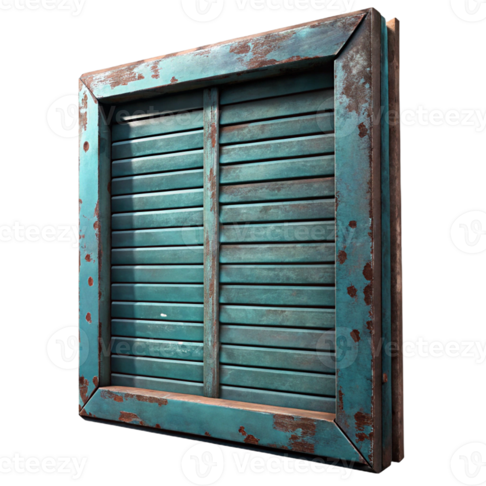 magnificent classic Old Shutter Texture Isolated with Peeling Paint premium png