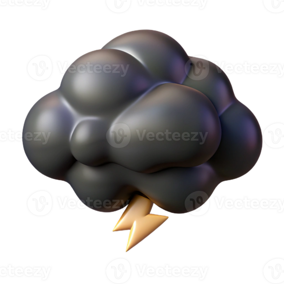 wonderful modern Ominous Black Storm Cloud with Jagged Edges Cutout high resolution png