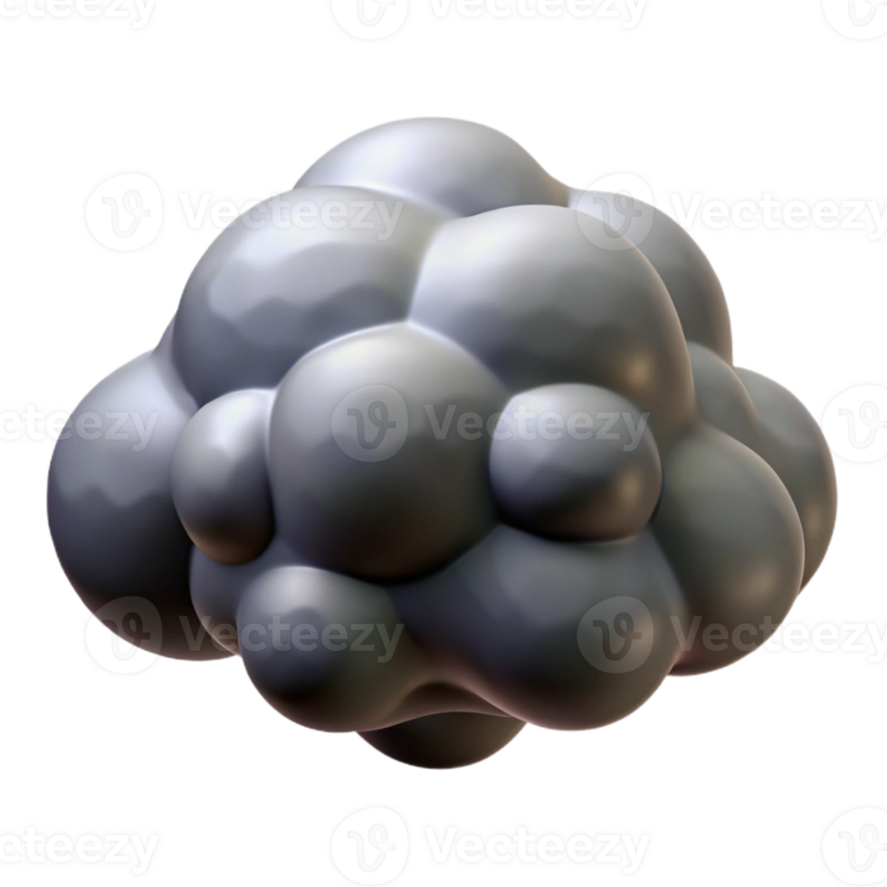 extraordinary modern Ominous Grey Storm Cloud Isolated Element with Dramatic Lighting high quality png