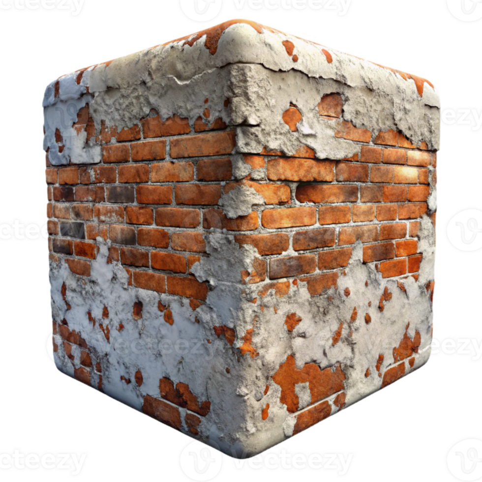 beautiful vintage Old Wall Texture Isolated with Peeling Paint Layers png