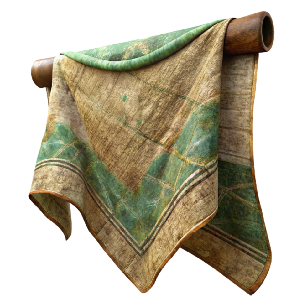 elegant minimalist Organic Terraverde Tapestry Fragment Cutout Isolated original png