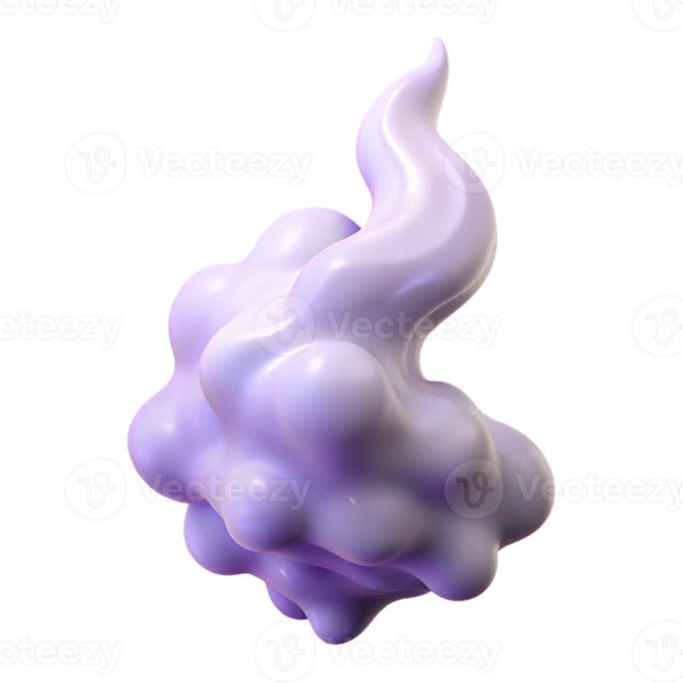 vibrant traditional Pale Lavender Vapor Stream Isolated on Transparent Background authentic png