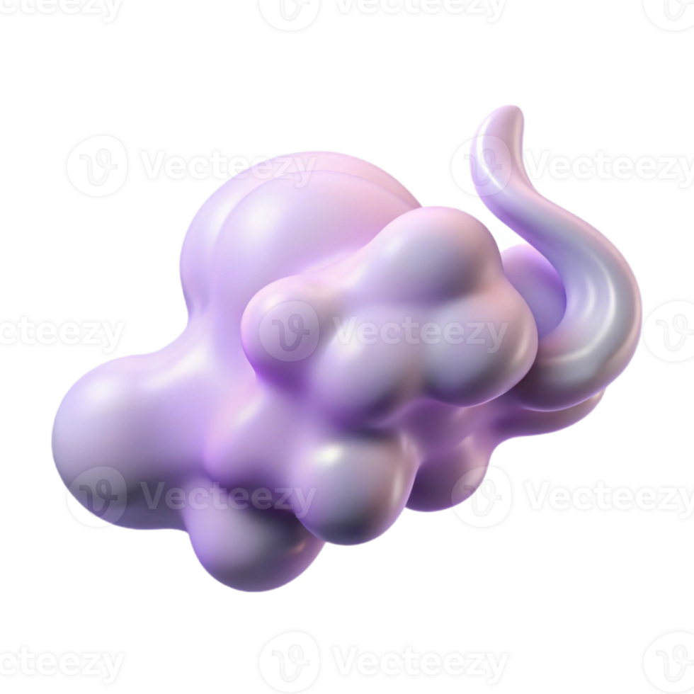stunning rustic Pale Lavender Vapor Stream Isolated on Transparent Background premium png