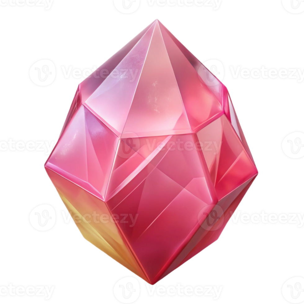 wonderful modern Pink Crystal Refraction Cutout on Transparent Background exclusive png