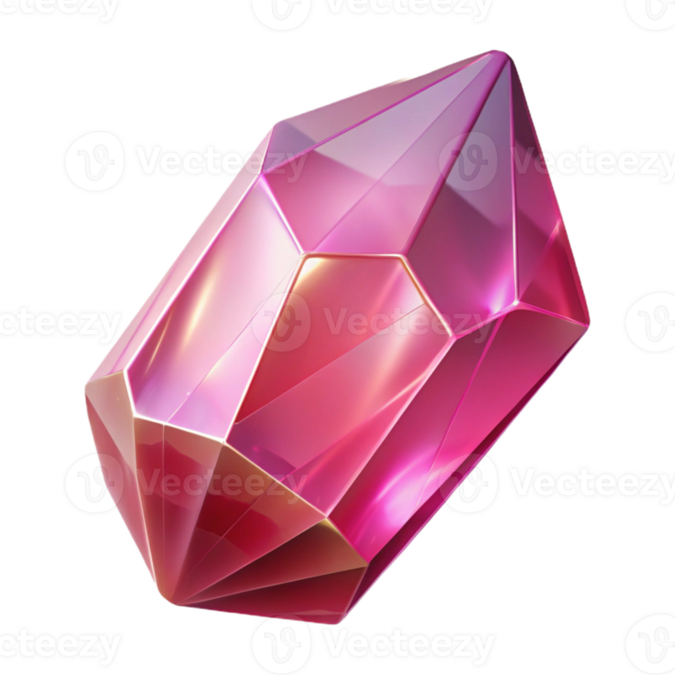 wonderful artistic Pink Crystal Refraction Cutout on Transparent Background exclusive png