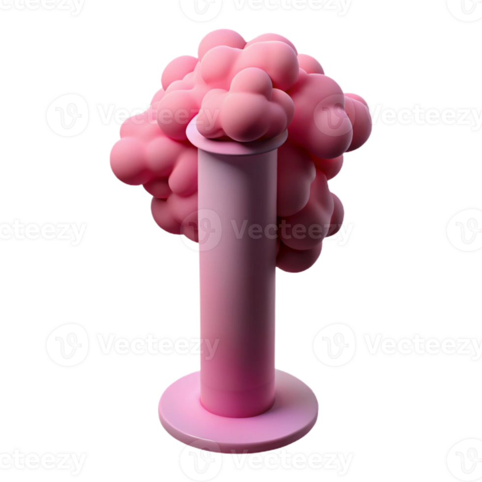 stunning artistic Pink Smoke Column Cutout with Vertical Alignment exclusive png